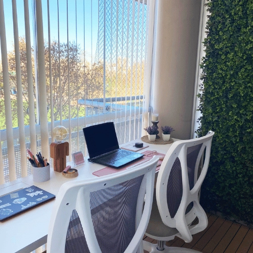 cortinas Verticales de Sunset ideal para el home office